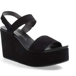 Pedro Garcia Black Platform Sandals